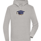 Pixelated Hat Design - Premium unisex hoodie_ORION GREY II_front