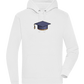 Pixelated Hat Design - Premium unisex hoodie_WHITE_front