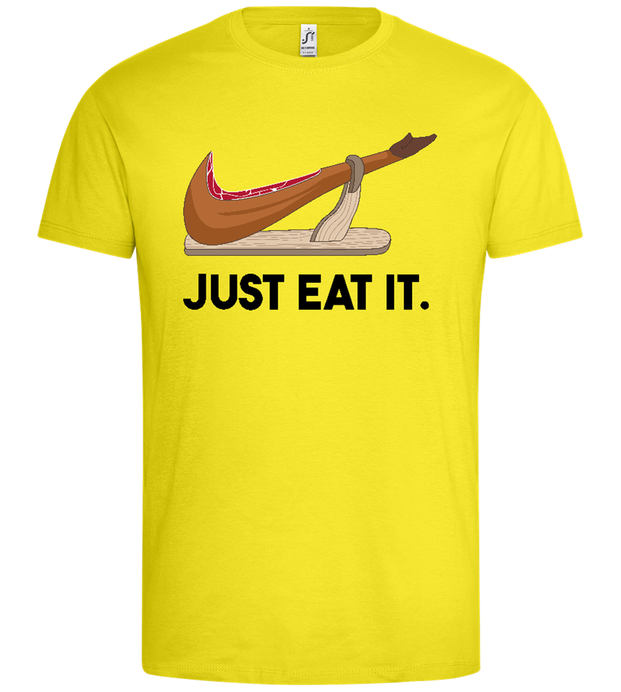 Just Eat It Design - Premium men's t-shirt_LEMON_front