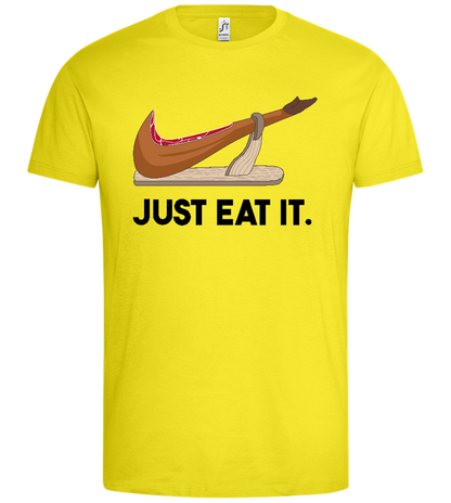 Just Eat It Design - Premium men's t-shirt_LEMON_front