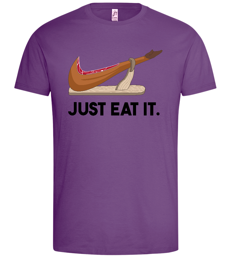 Just Eat It Design - Premium men's t-shirt_LIGHT PURPLE_front