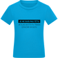 I'm Always Right Design - Comfort kids fitted t-shirt_TURQUOISE_front