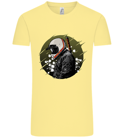 Samurai Bike Design - Comfort Unisex T-Shirt_AMARELO CLARO_front