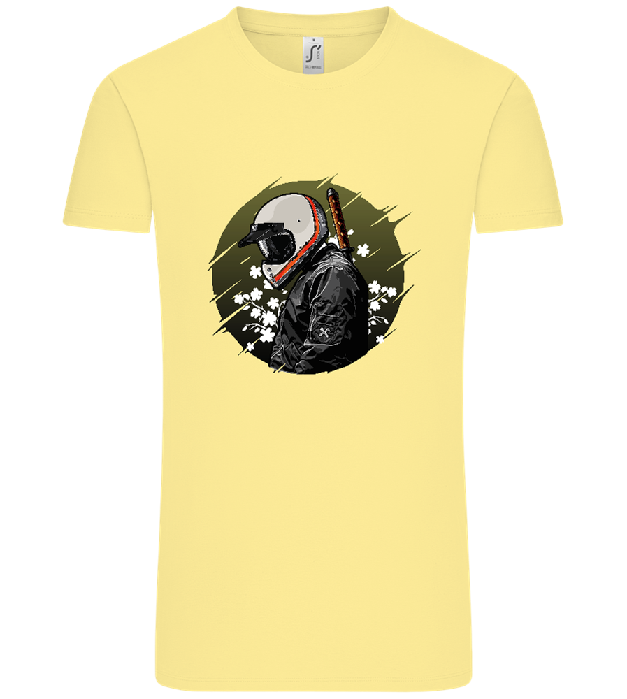 Samurai Bike Design - Comfort Unisex T-Shirt_AMARELO CLARO_front