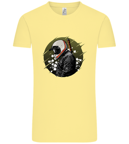 Samurai Bike Design - Comfort Unisex T-Shirt_AMARELO CLARO_front