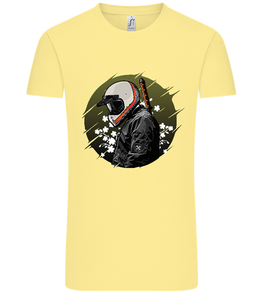 Samurai Bike Design - Comfort Unisex T-Shirt_AMARELO CLARO_front