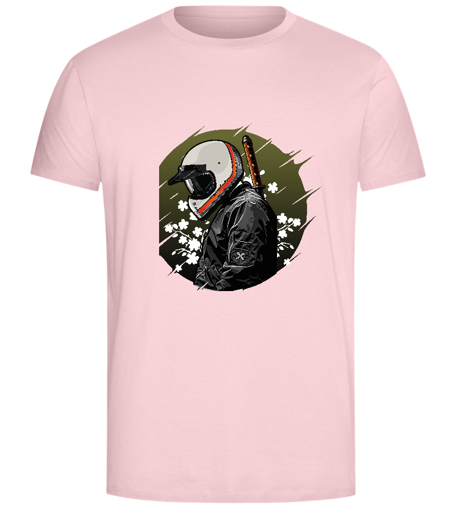 Samurai Bike Design - Comfort Unisex T-Shirt_CANDY PINK_front