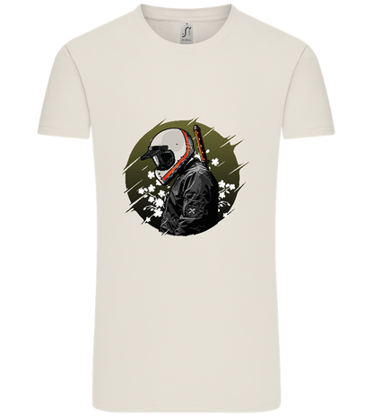 Samurai Bike Design - Comfort Unisex T-Shirt_ECRU_front