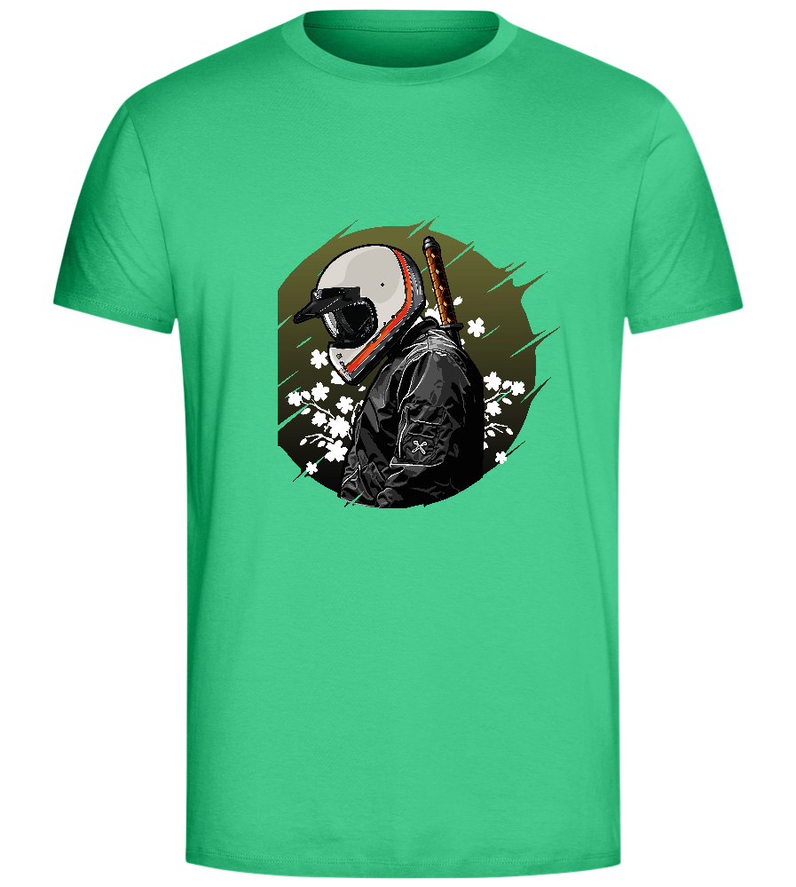 Samurai Bike Design - Comfort Unisex T-Shirt_SPRING GREEN_front