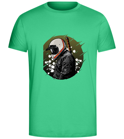 Samurai Bike Design - Comfort Unisex T-Shirt_SPRING GREEN_front