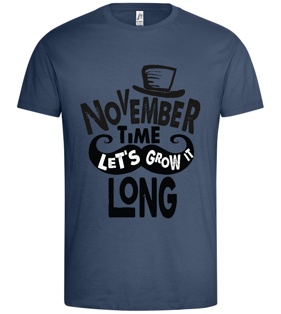 Growth in november Design - Premium men's t-shirt_DENIM_front