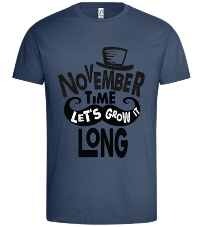 Growth in november Design - Premium men's t-shirt_DENIM_front