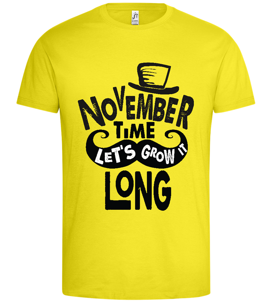 Growth in november Design - Premium men's t-shirt_LEMON_front