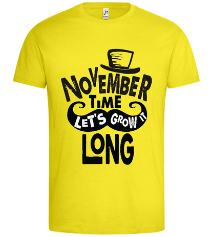 Growth in november Design - Premium men's t-shirt_LEMON_front