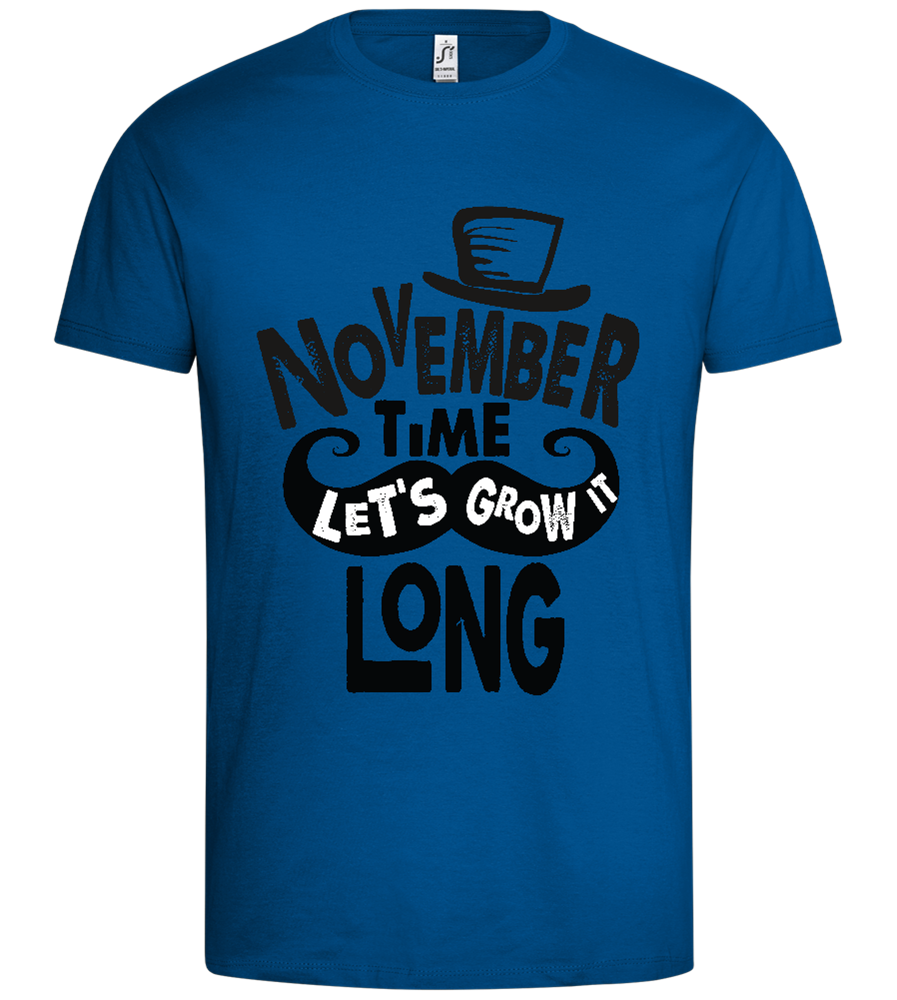 Growth in november Design - Premium men's t-shirt_ROYAL_front