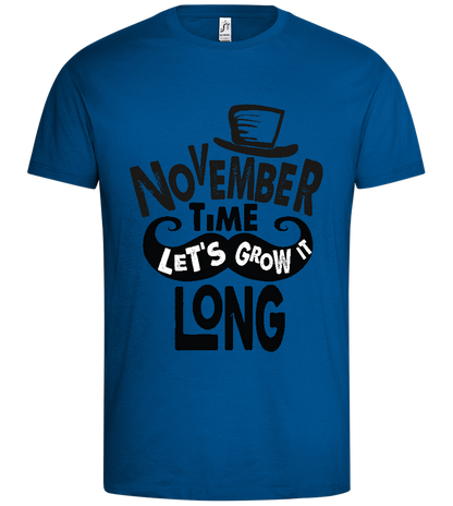 Growth in november Design - Premium men's t-shirt_ROYAL_front