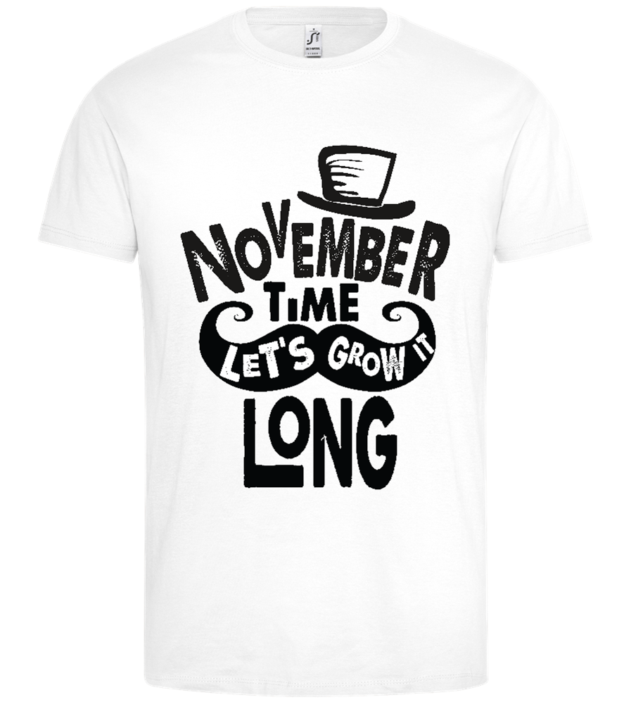 Growth in november Design - Premium men's t-shirt_WHITE_front