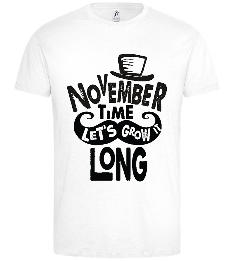 Growth in november Design - Premium men's t-shirt_WHITE_front