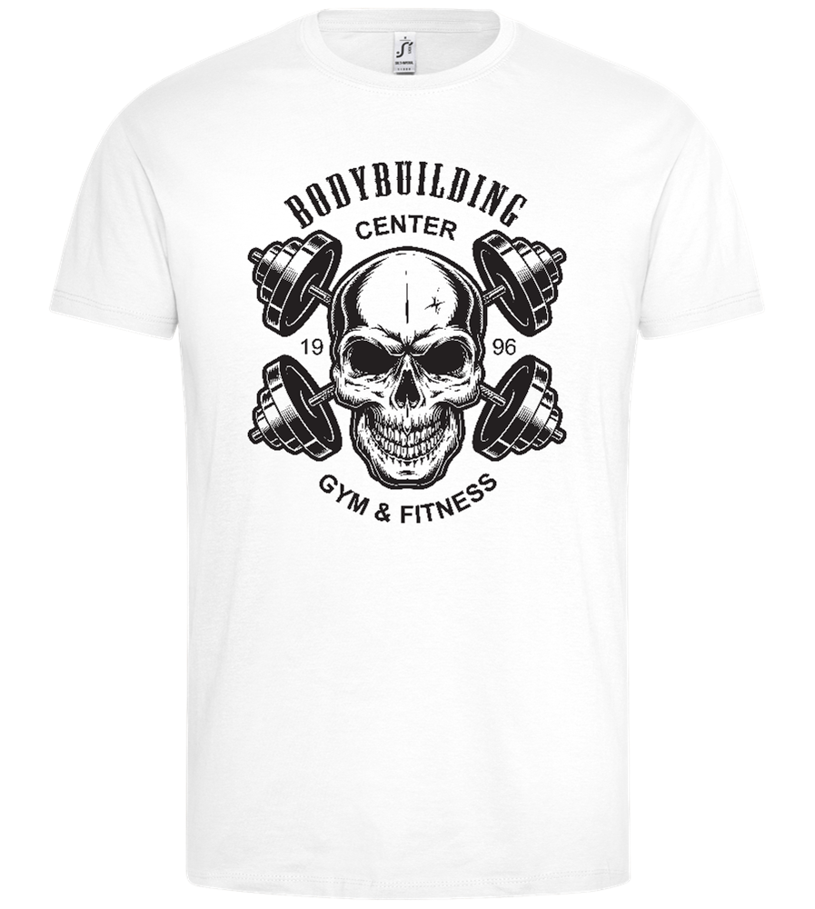 Bodybuilding Center 1996 Design - Premium men's t-shirt_WHITE_front