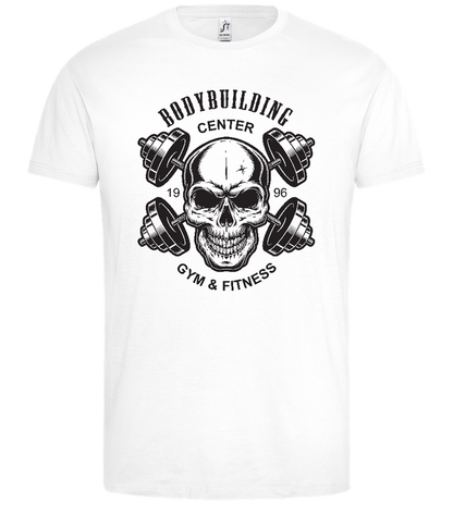 Bodybuilding Center 1996 Design - Premium men's t-shirt_WHITE_front