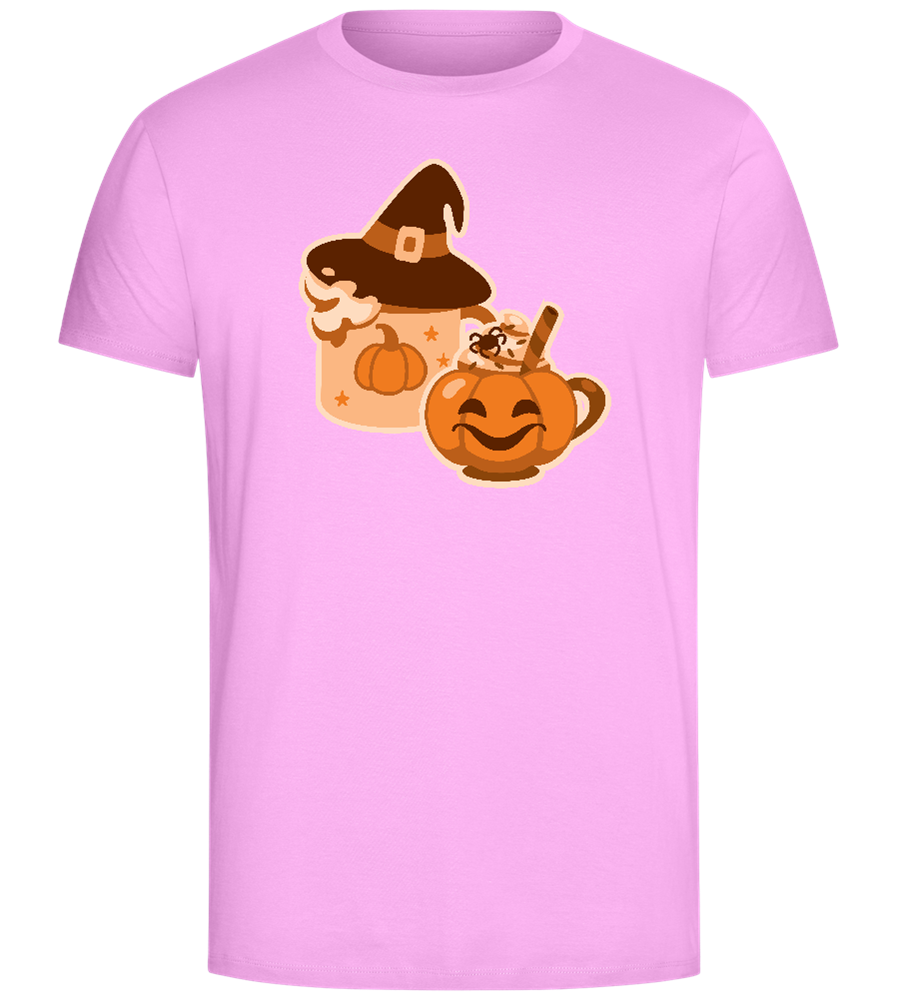 Spooky Pumpkin Spice Design - Comfort Unisex T-Shirt_CANDY PINK_front