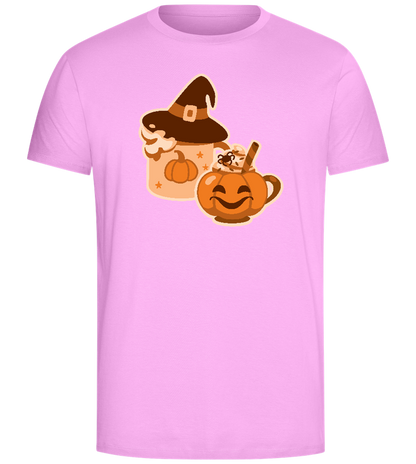 Spooky Pumpkin Spice Design - Comfort Unisex T-Shirt_CANDY PINK_front