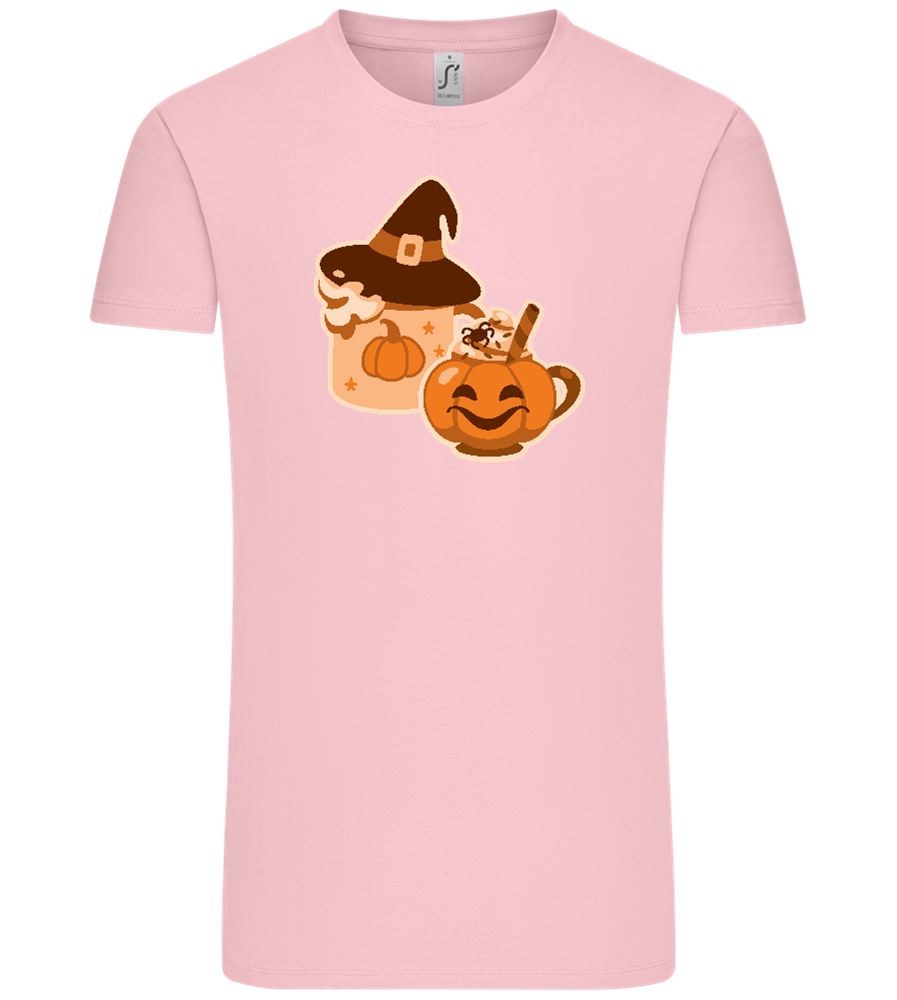 Spooky Pumpkin Spice Design - Comfort Unisex T-Shirt_CANDY PINK_front