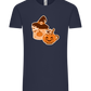 Spooky Pumpkin Spice Design - Comfort Unisex T-Shirt_FRENCH NAVY_front