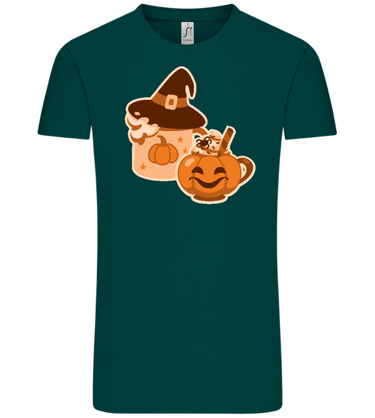 Spooky Pumpkin Spice Design - Comfort Unisex T-Shirt_GREEN EMPIRE_front