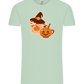 Spooky Pumpkin Spice Design - Comfort Unisex T-Shirt_ICE GREEN_front