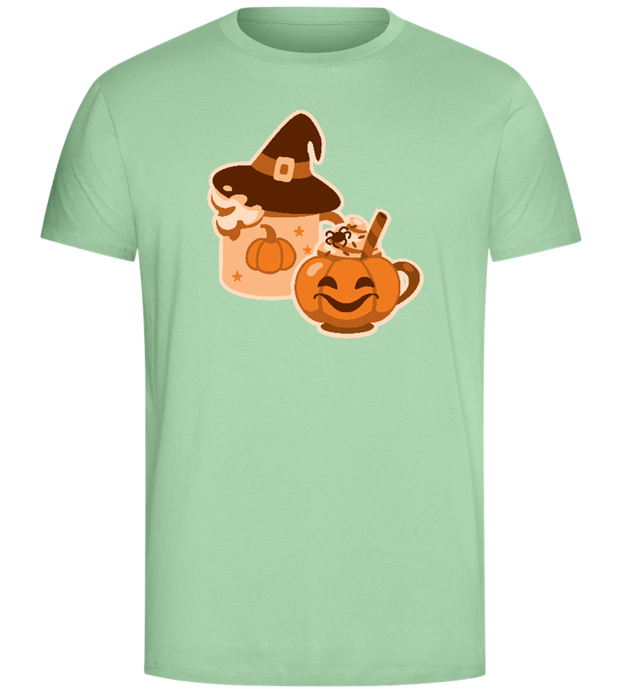 Spooky Pumpkin Spice Design - Comfort Unisex T-Shirt_ICE GREEN_front