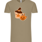 Spooky Pumpkin Spice Design - Comfort Unisex T-Shirt_KHAKI_front