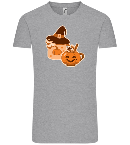 Spooky Pumpkin Spice Design - Comfort Unisex T-Shirt_ORION GREY_front