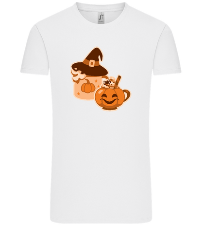 Spooky Pumpkin Spice Design - Comfort Unisex T-Shirt_WHITE_front