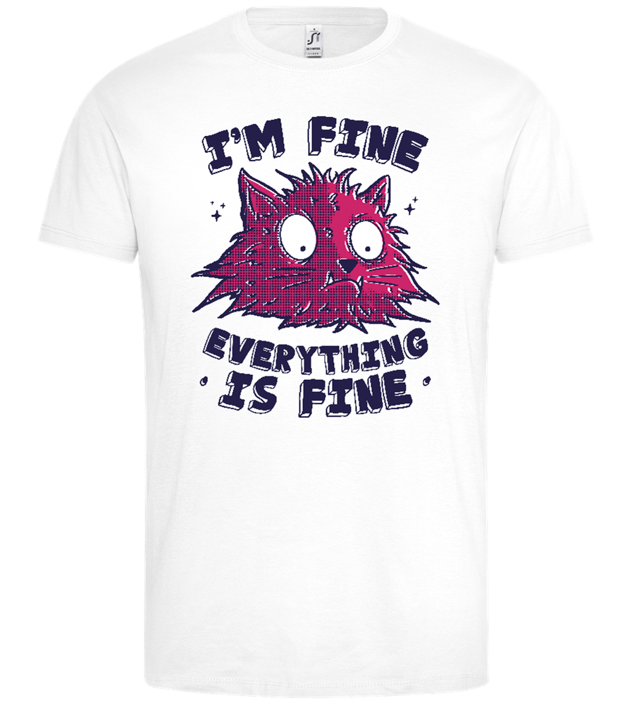 Everything is Fine Design - Premium men's t-shirt_WHITE_front