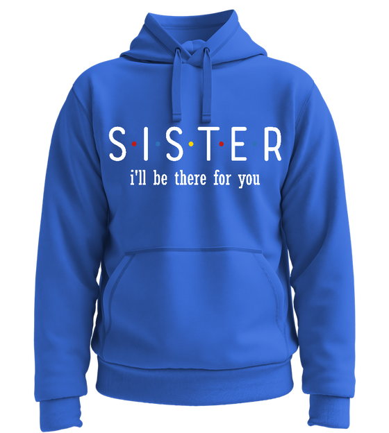 Sister Friends Design - Premium unisex hoodie_ROYAL_front