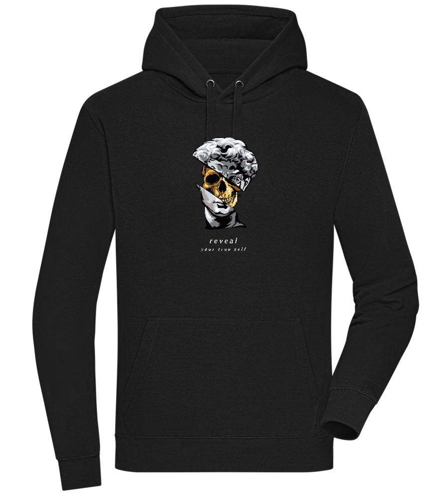 Reveal Your True Self Design - Premium unisex hoodie_BLACK_front