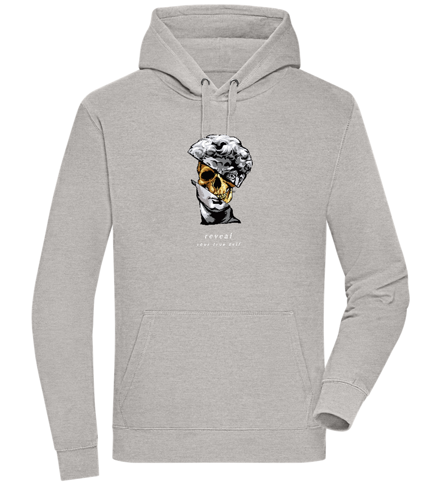 Reveal Your True Self Design - Premium unisex hoodie_ORION GREY II_front