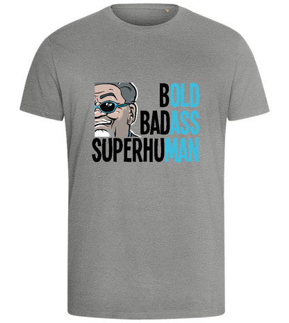 Bold Badass Design - Comfort men's fitted t-shirt_ORION GREY_front