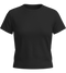 Premium Cropped Women’s T-Shirt_DEEP BLACK_front