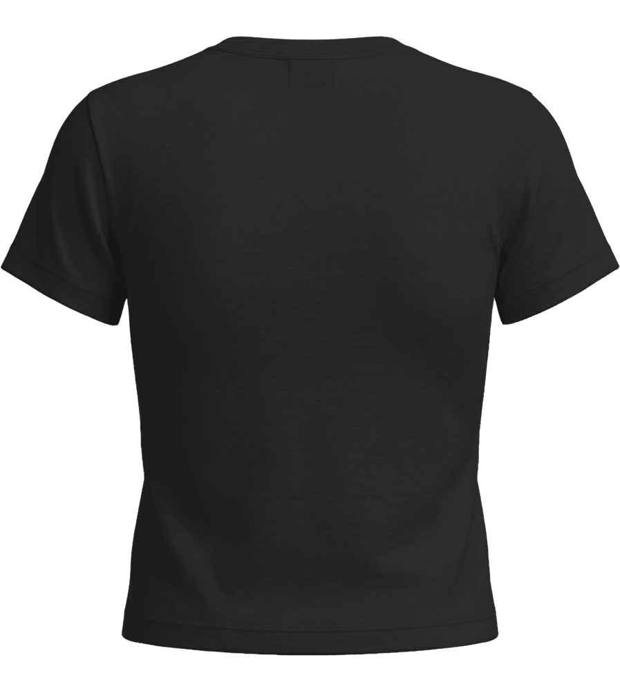 Premium Cropped Women’s T-Shirt_DEEP BLACK_back
