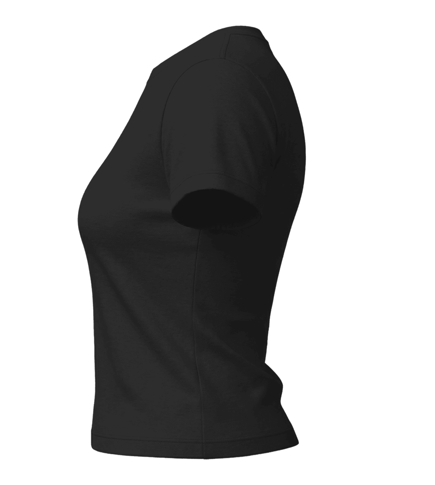 Premium Cropped Women’s T-Shirt_DEEP BLACK_left