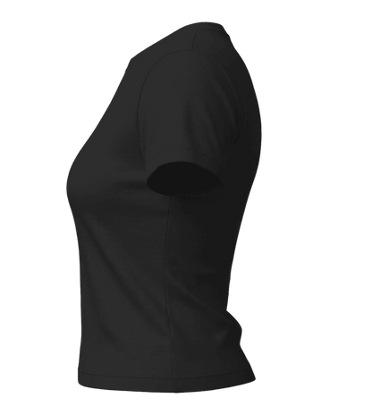 Premium Cropped Women’s T-Shirt_DEEP BLACK_left