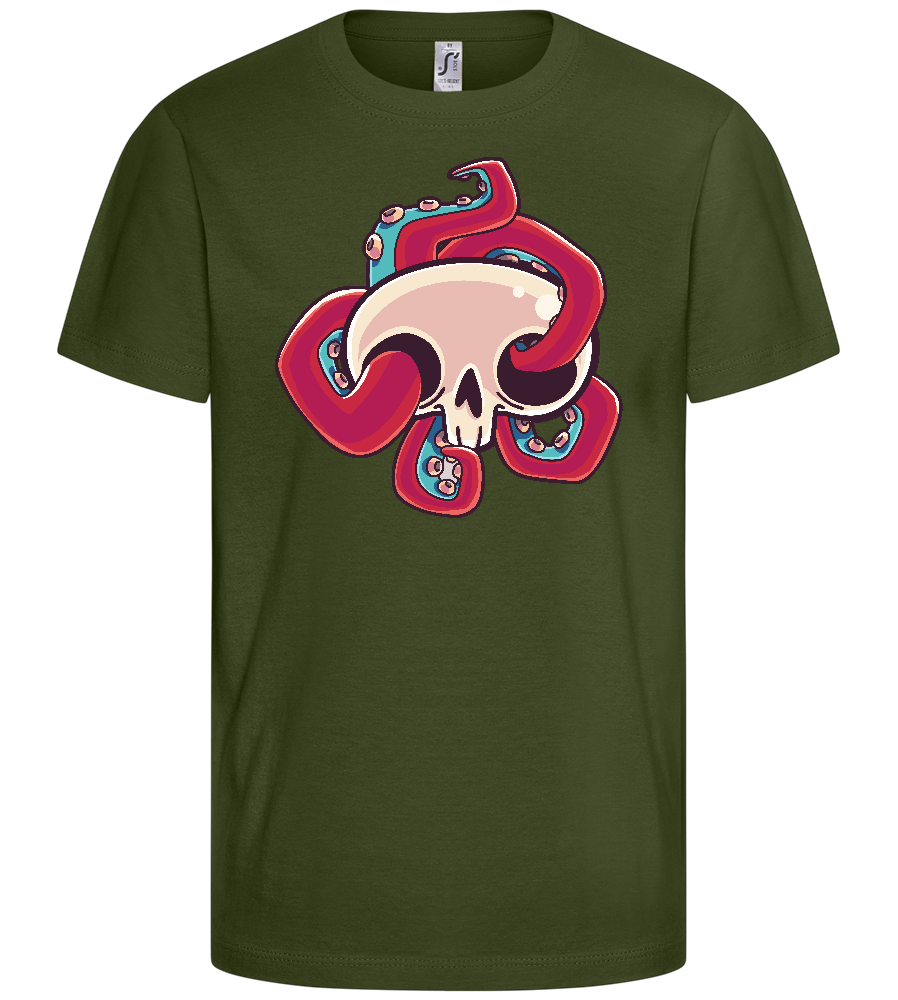 Squid Skull Design - Basic kids t-shirt_ARMY_front