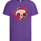 Squid Skull Design - Basic kids t-shirt_DARK PURPLE_front