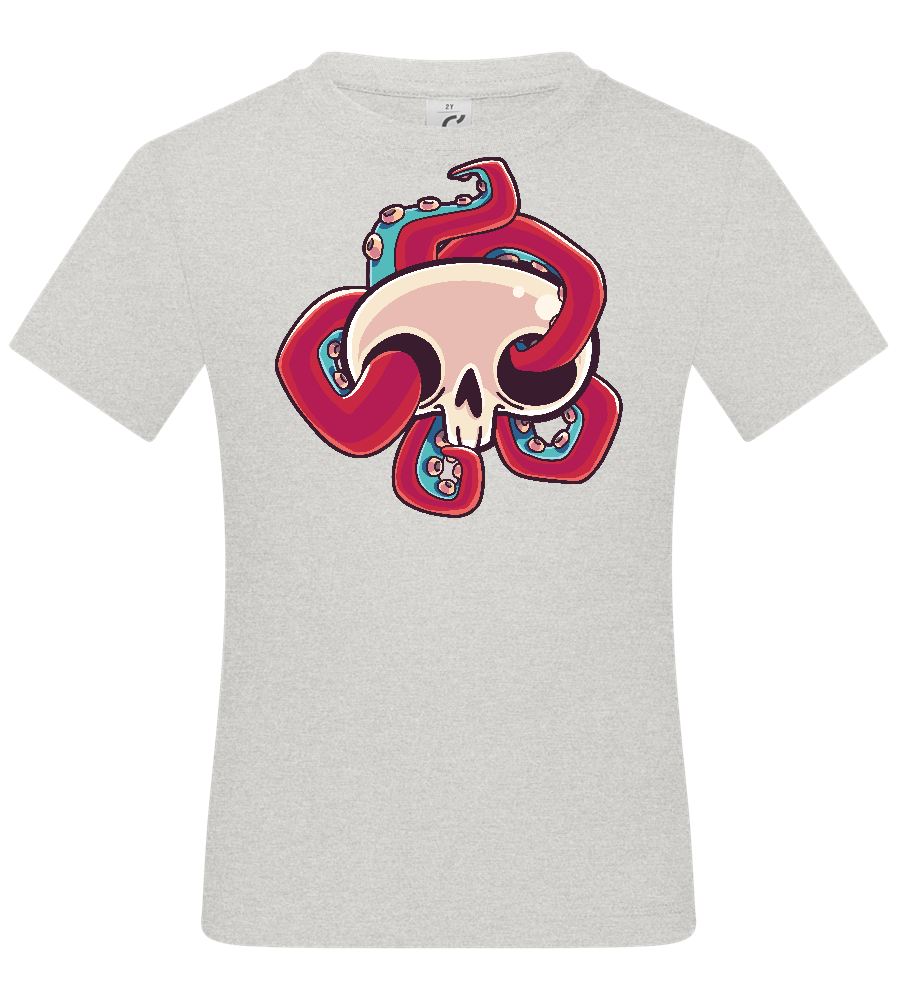 Squid Skull Design - Basic kids t-shirt_VIBRANT WHITE_front