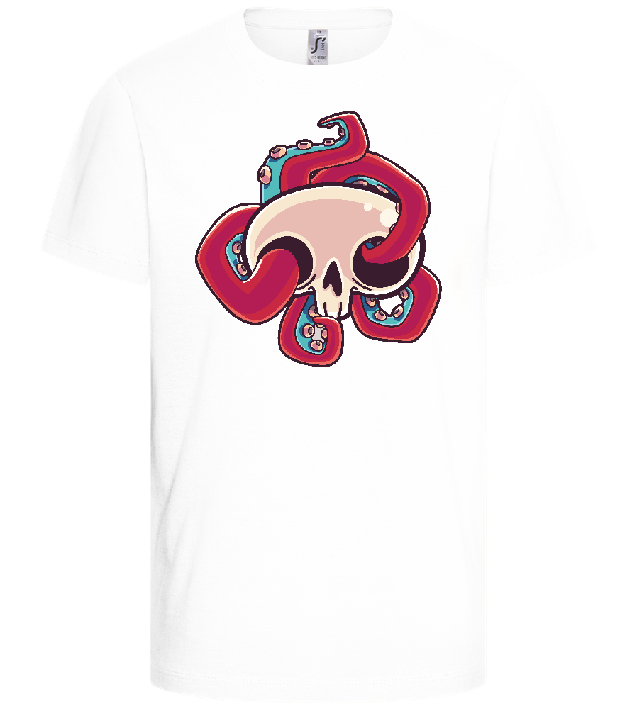 Squid Skull Design - Basic kids t-shirt_WHITE_front