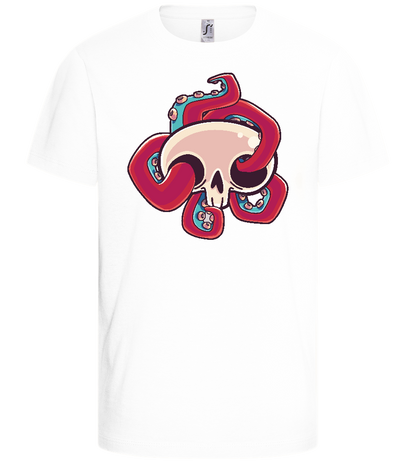 Squid Skull Design - Basic kids t-shirt_WHITE_front