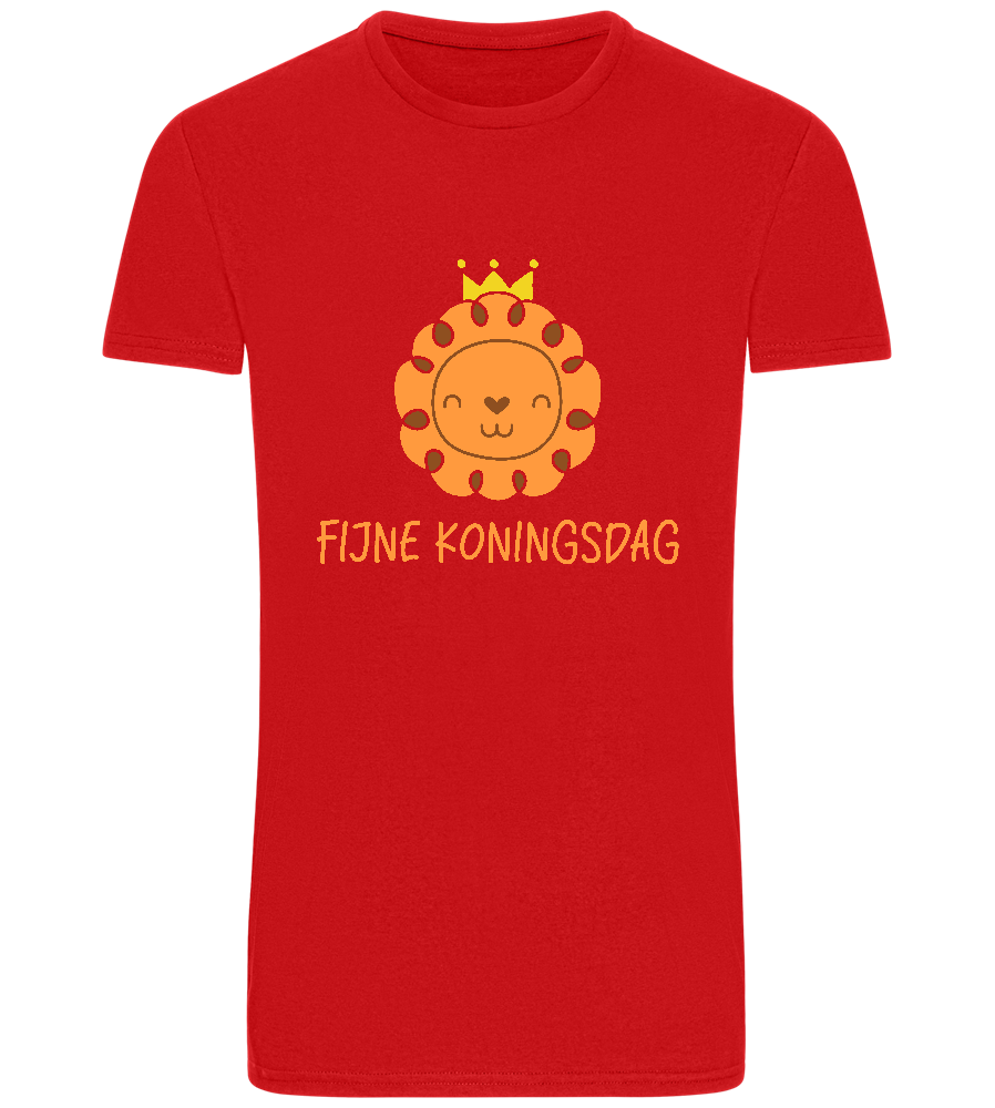 Fijne Koningsdag Design - Basic Unisex T-Shirt_RED_front