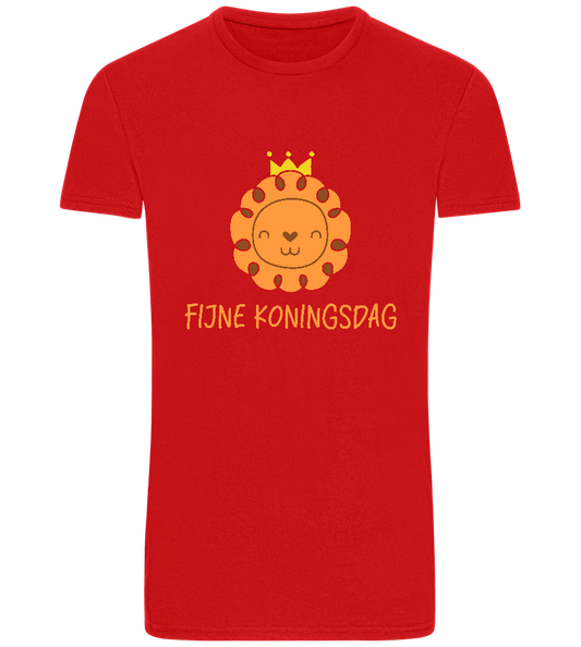 Fijne Koningsdag Design - Basic Unisex T-Shirt_RED_front